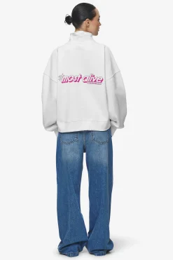 Pegador Thea Oversized Halfzip Sweater White