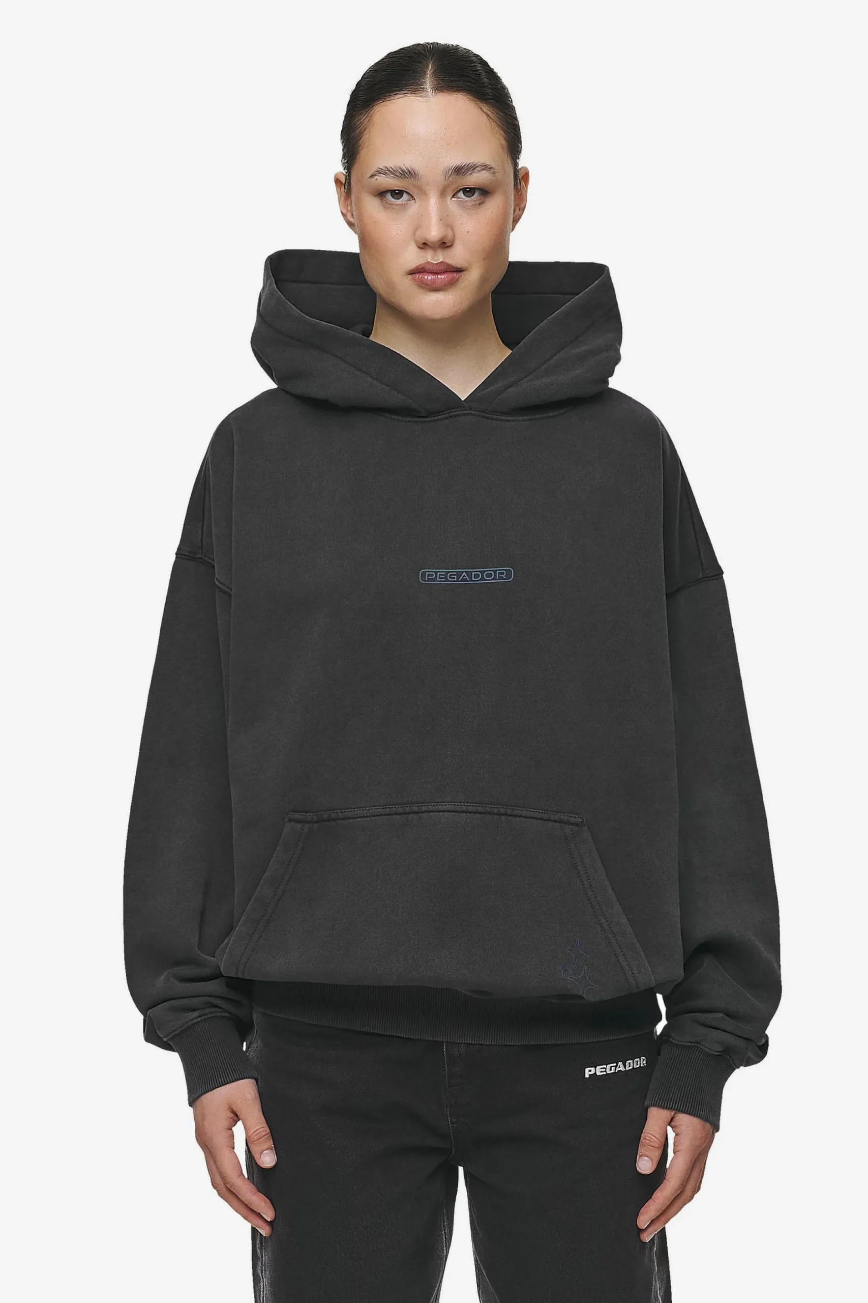 Pegador Thea Oversized Hoodie Vintage Black