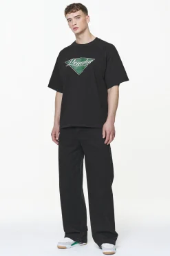 Pegador Trafford Raglan Boxy Tee Vintage Washed Onyx Black