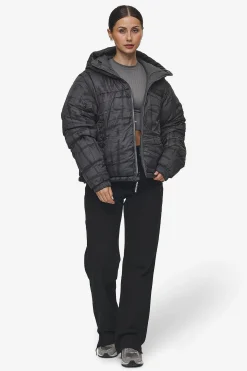 Pegador Trixy 4 In 1 Reversible Puffer Jacket Anthracite