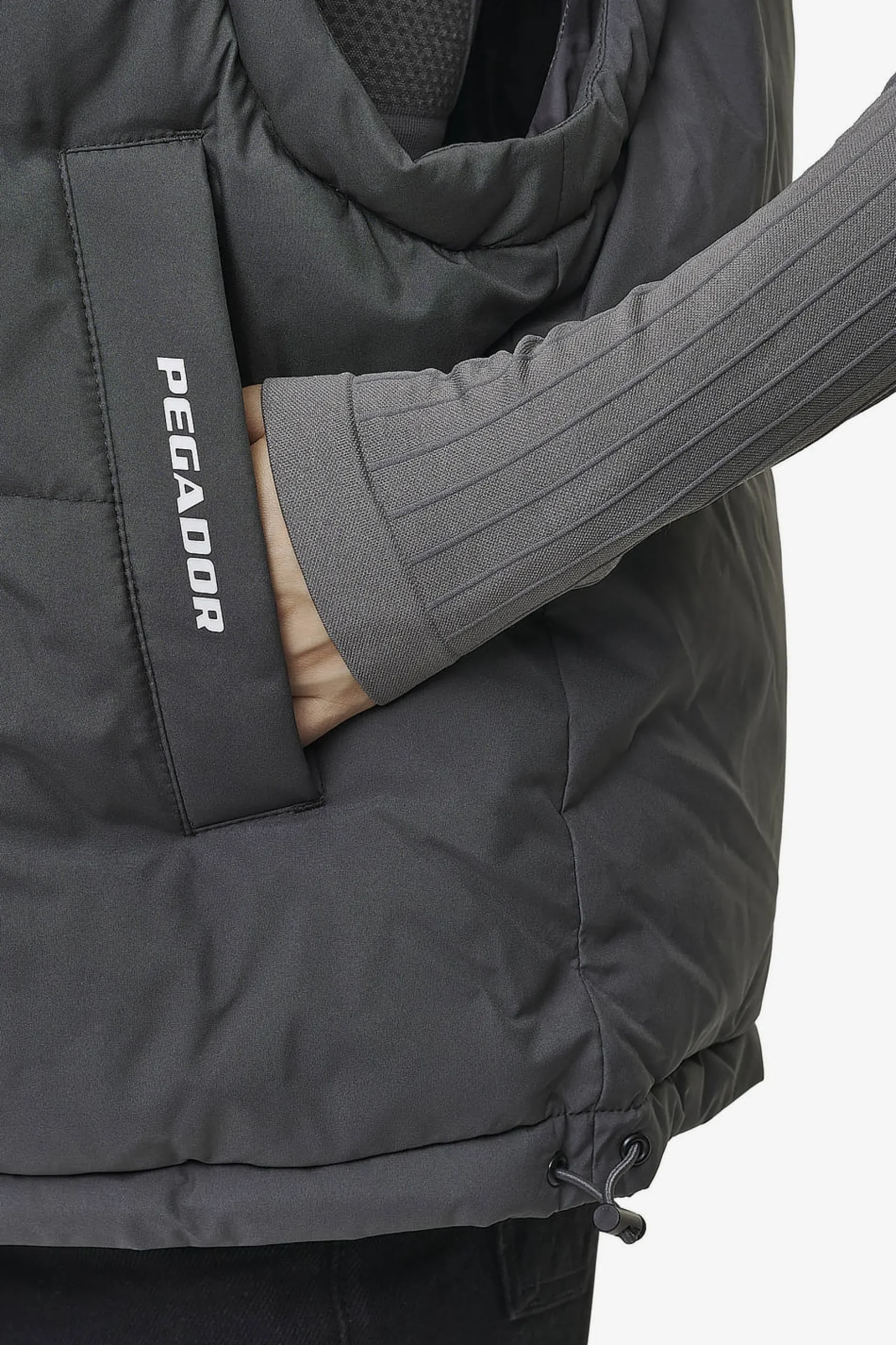 Pegador Trixy 4 In 1 Reversible Puffer Jacket Anthracite