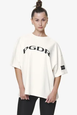 Pegador Troms Heavy Oversized Tee Washed Salty Cream
