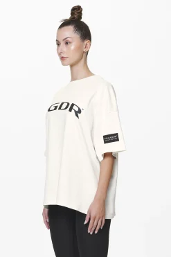 Pegador Troms Heavy Oversized Tee Washed Salty Cream