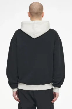 Pegador Trounce Oversized Hoodie Vintage Washed Black Ink Angels Cream