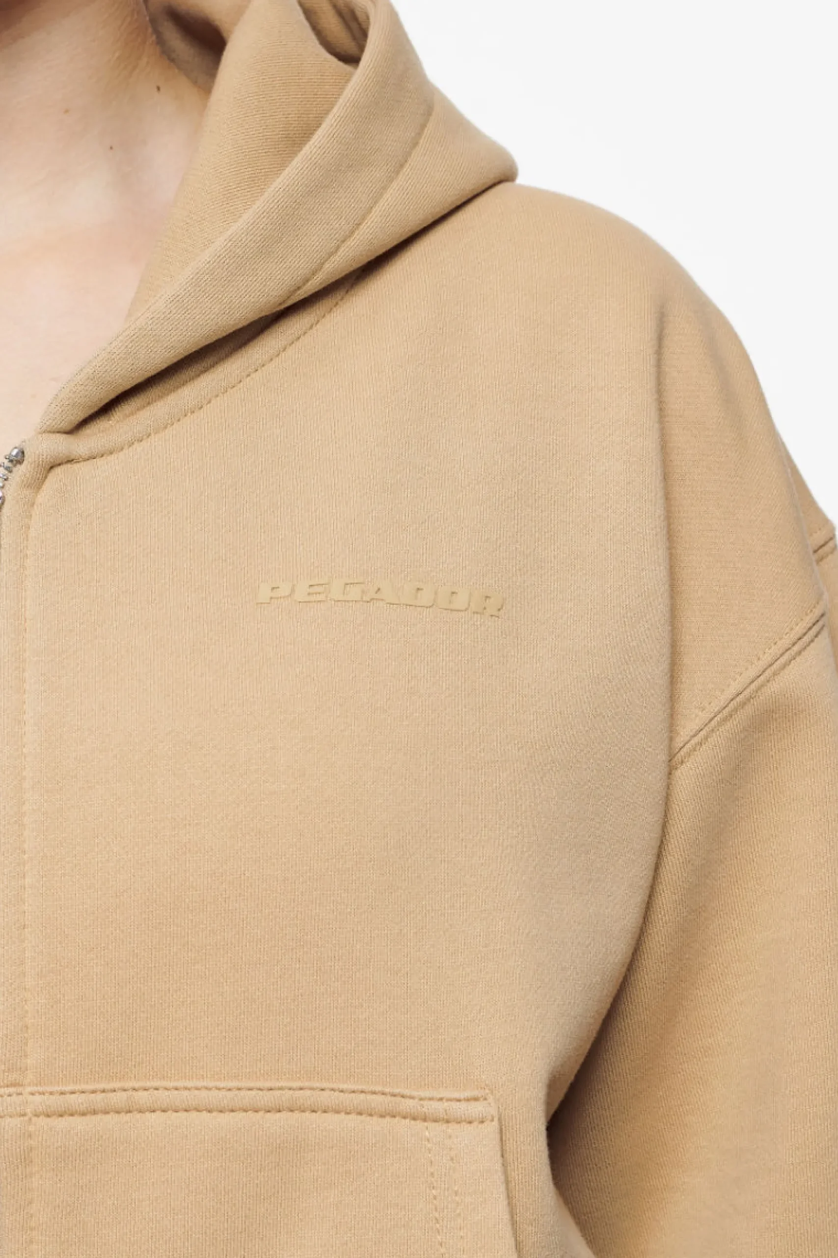 Pegador Valinda Cropped Zip Hoodie