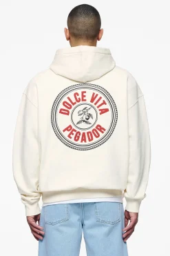 Pegador Verity Oversized Hoodie Vintage Washed Unbleached