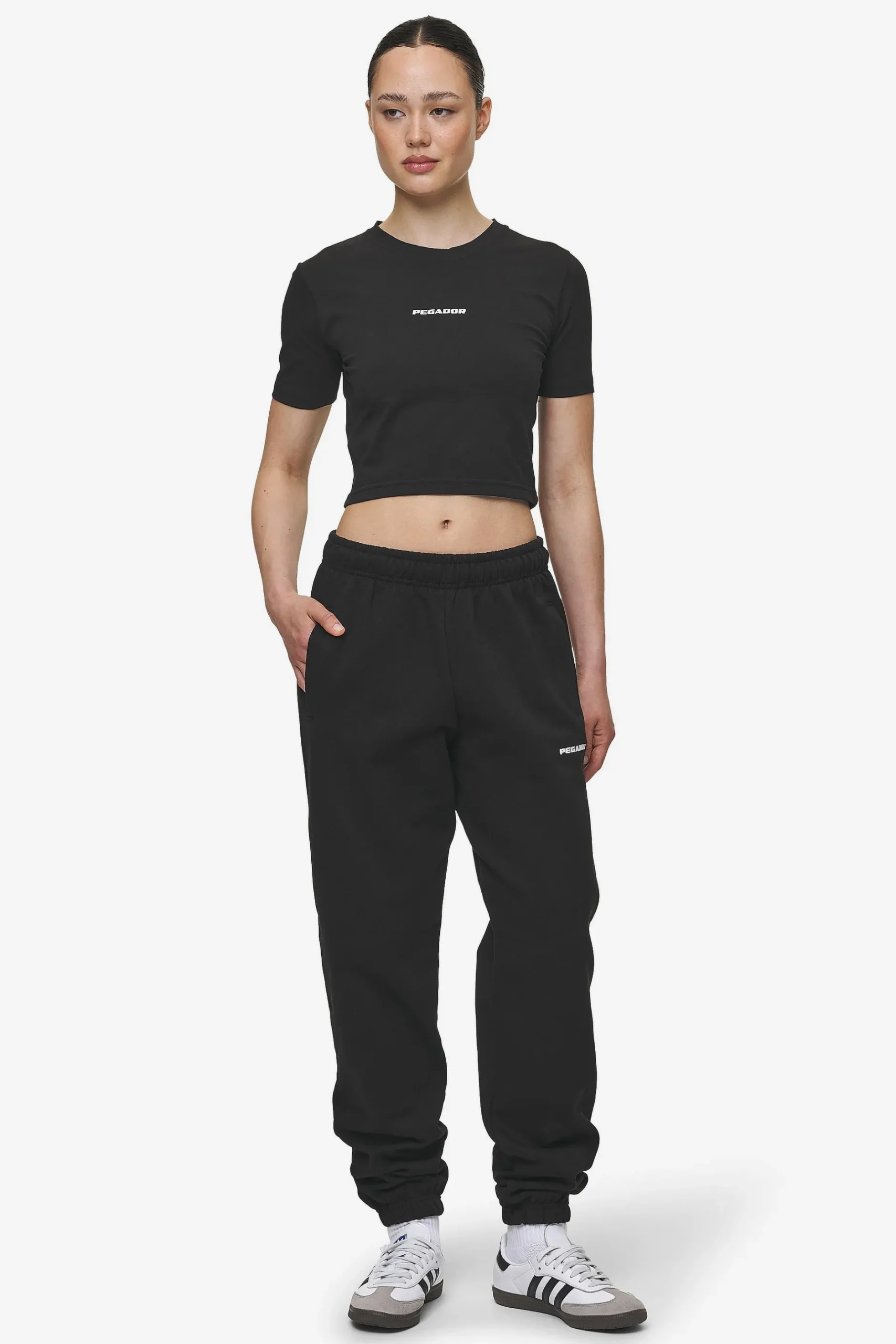 Pegador Villa High Waisted Sweat Pants White Gum