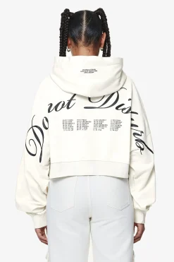 Pegador Vrena Oversized Cropped Hoodie Washed Salty Cream