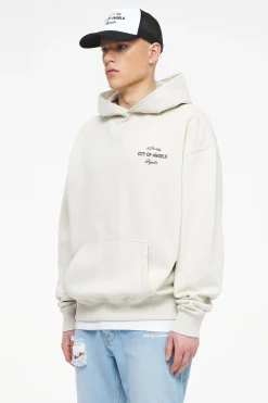 Pegador Wallace Oversized Hoodie Vintage Washed Angels Cream