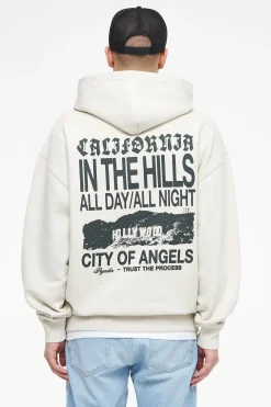 Pegador Wallace Oversized Hoodie Vintage Washed Angels Cream