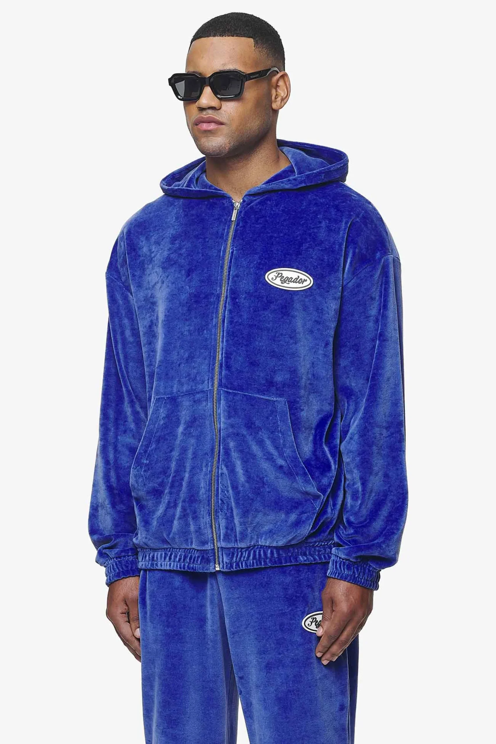 Pegador Weaver Oversized Velour Jacket Magic Violet