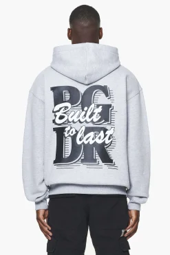Pegador Whitley Oversized Hoodie Grey Melange