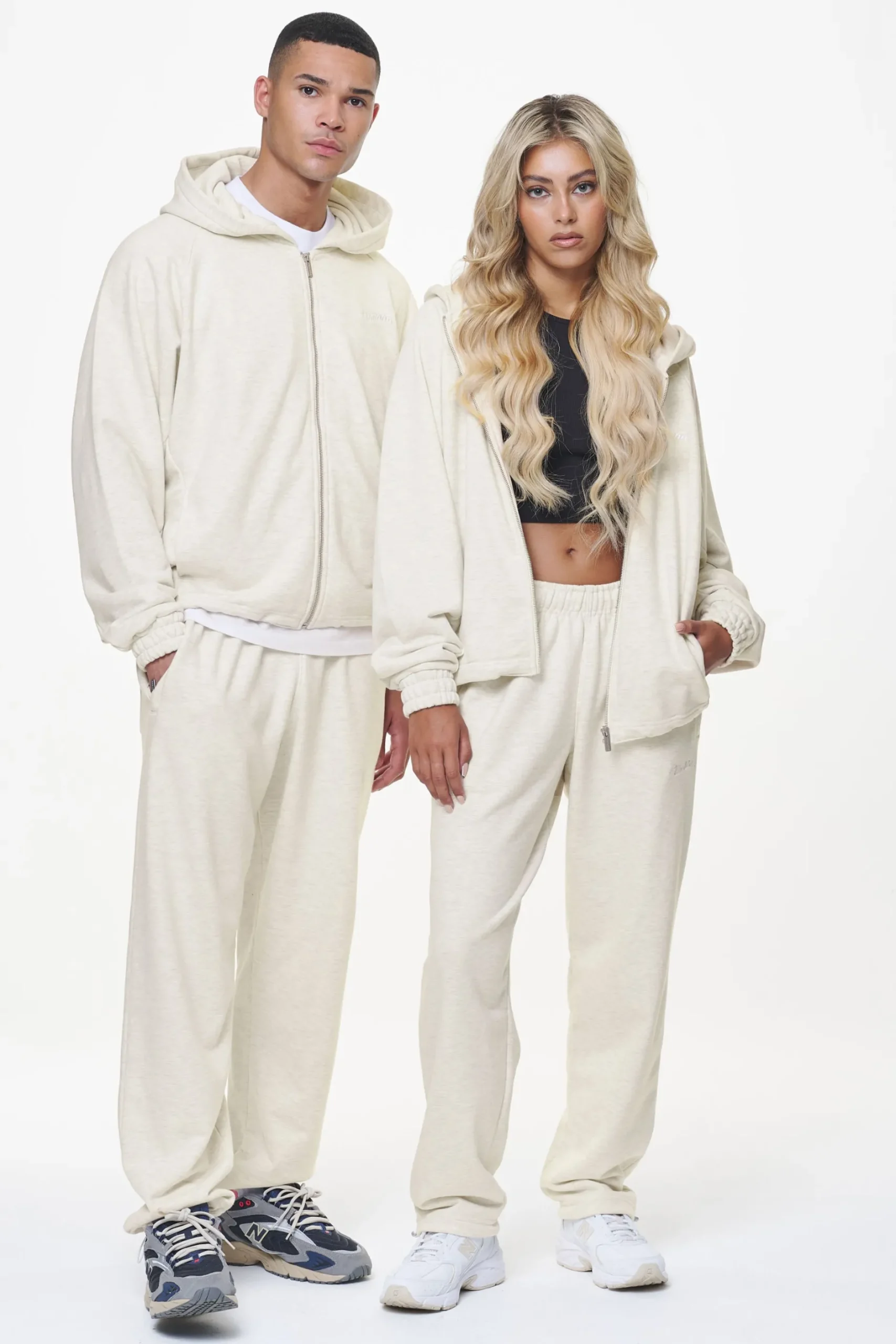 Pegador Winds Terry Heavy Sweat Pants Cream Melange