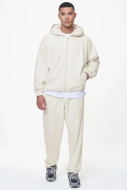 Pegador Winds Terry Raglan Sweat Jacket Cream Melange