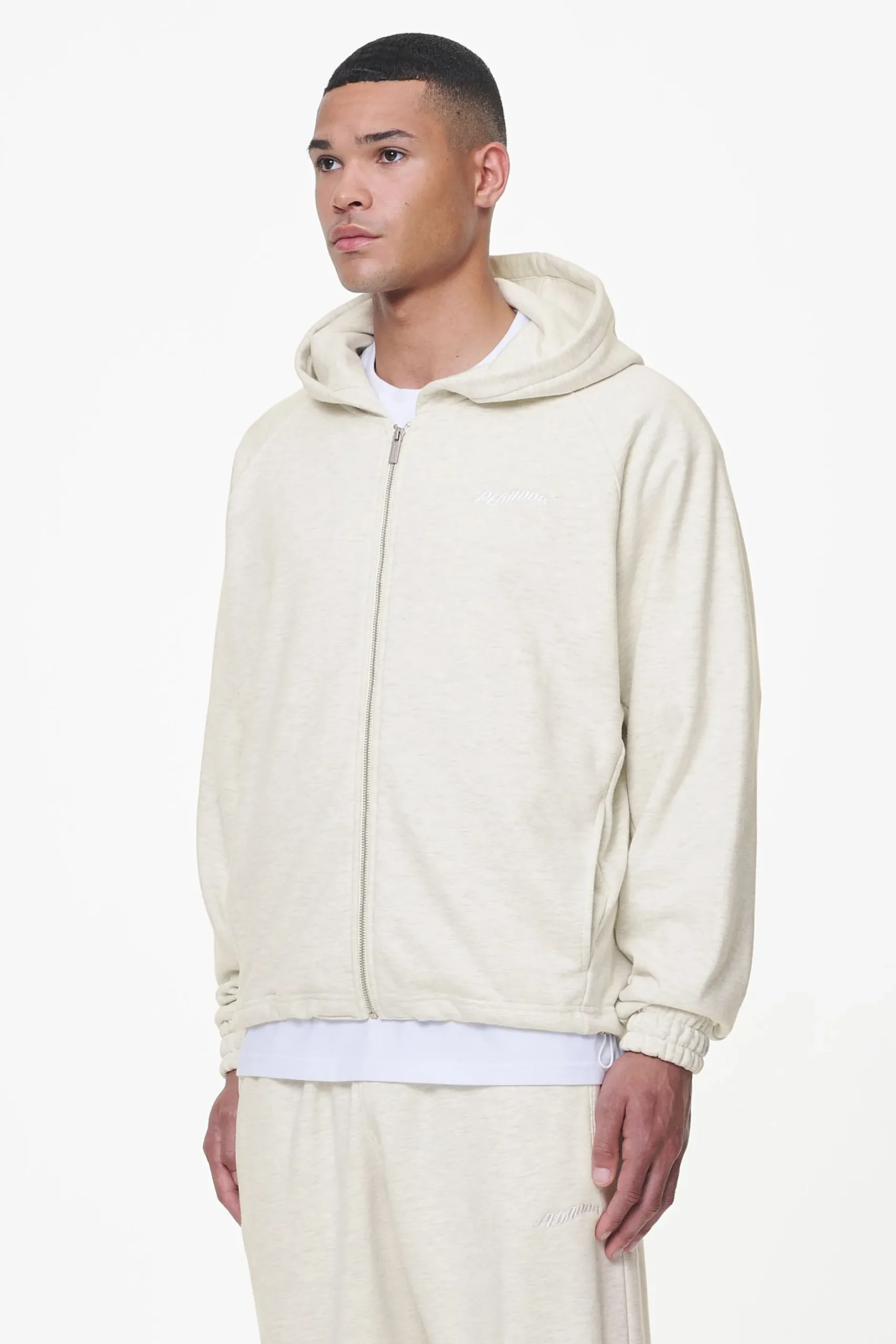 Pegador Winds Terry Raglan Sweat Jacket Cream Melange