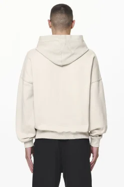 Pegador Wintor Inside Out Terry Boxy Hoodie Washed Dust Cream