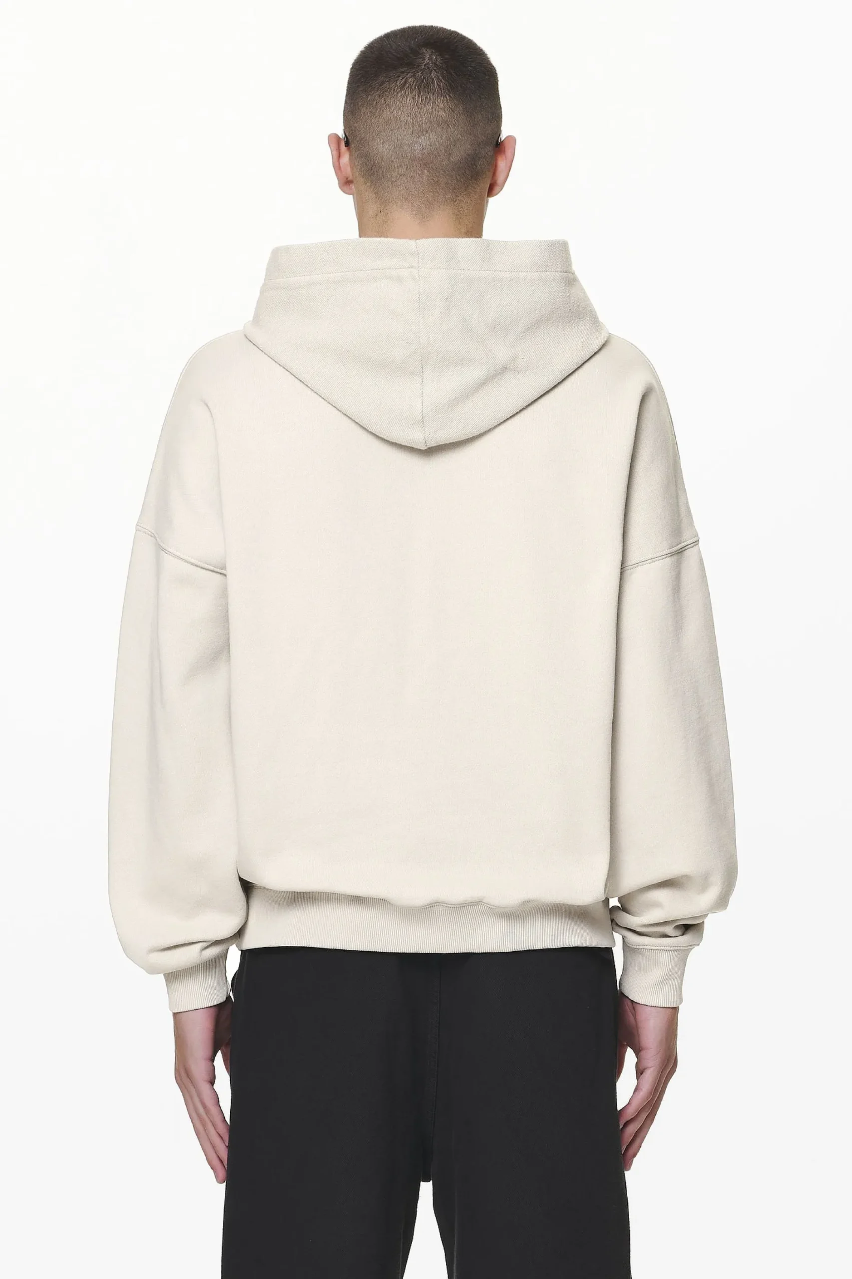 Pegador Wintor Inside Out Terry Boxy Hoodie Washed Dust Cream