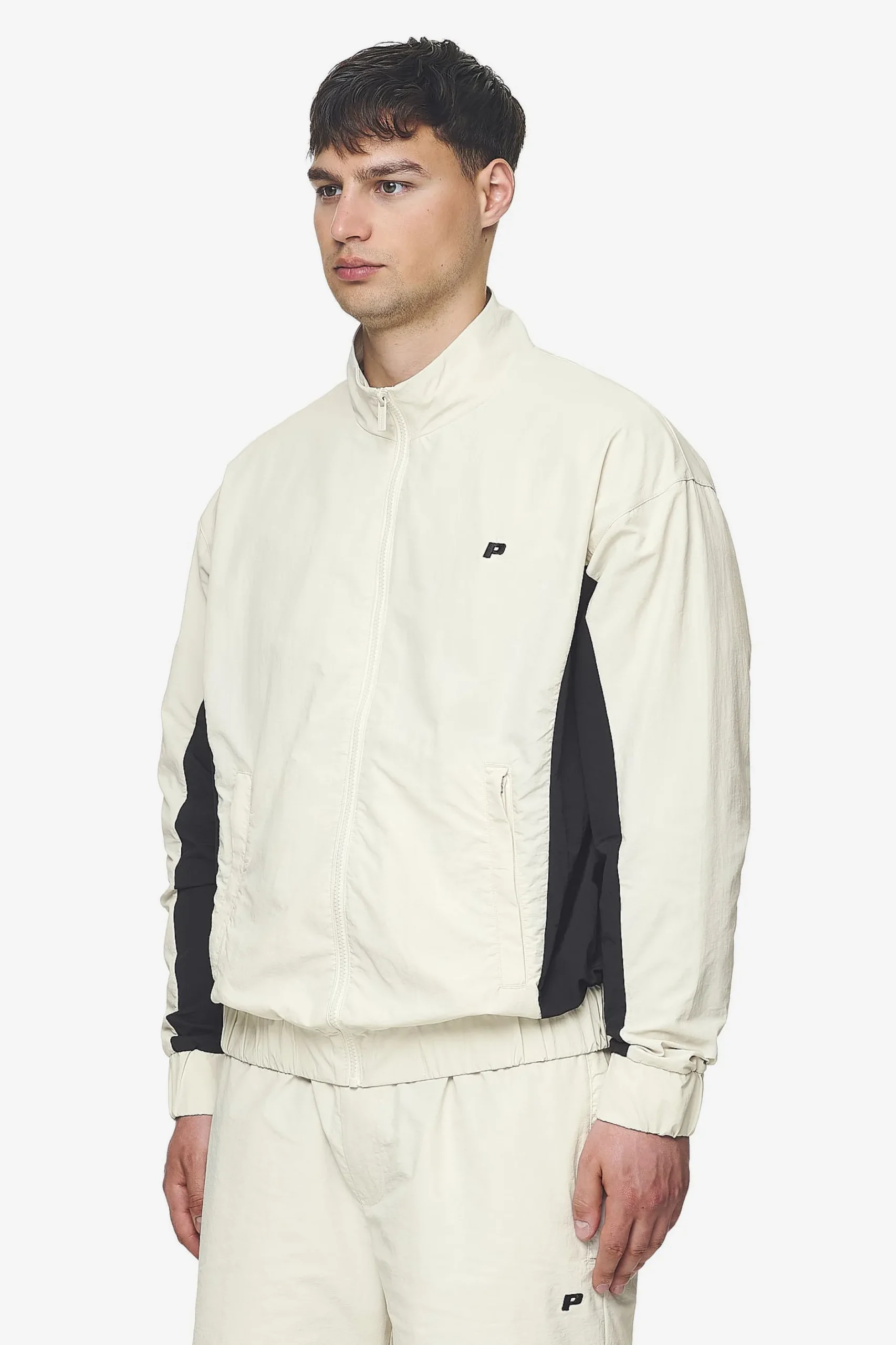 Pegador Wolsey Track Jacket Salty Cream Black