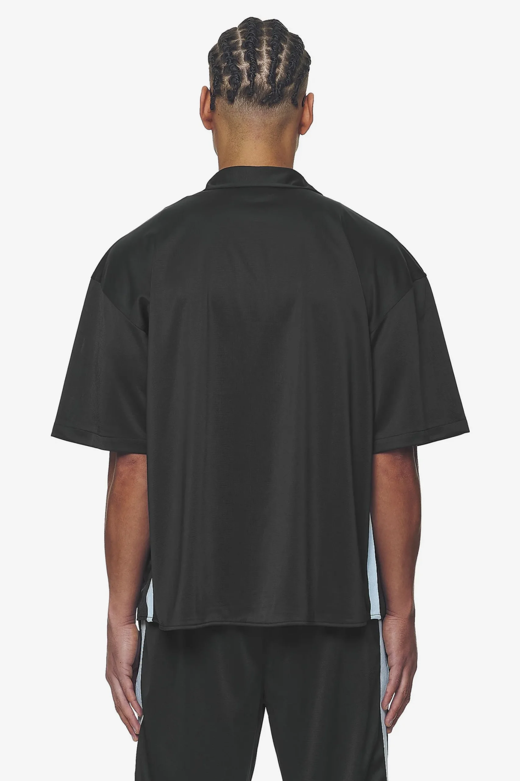 Pegador Zeno Boxy Shirt Black Baby Blue